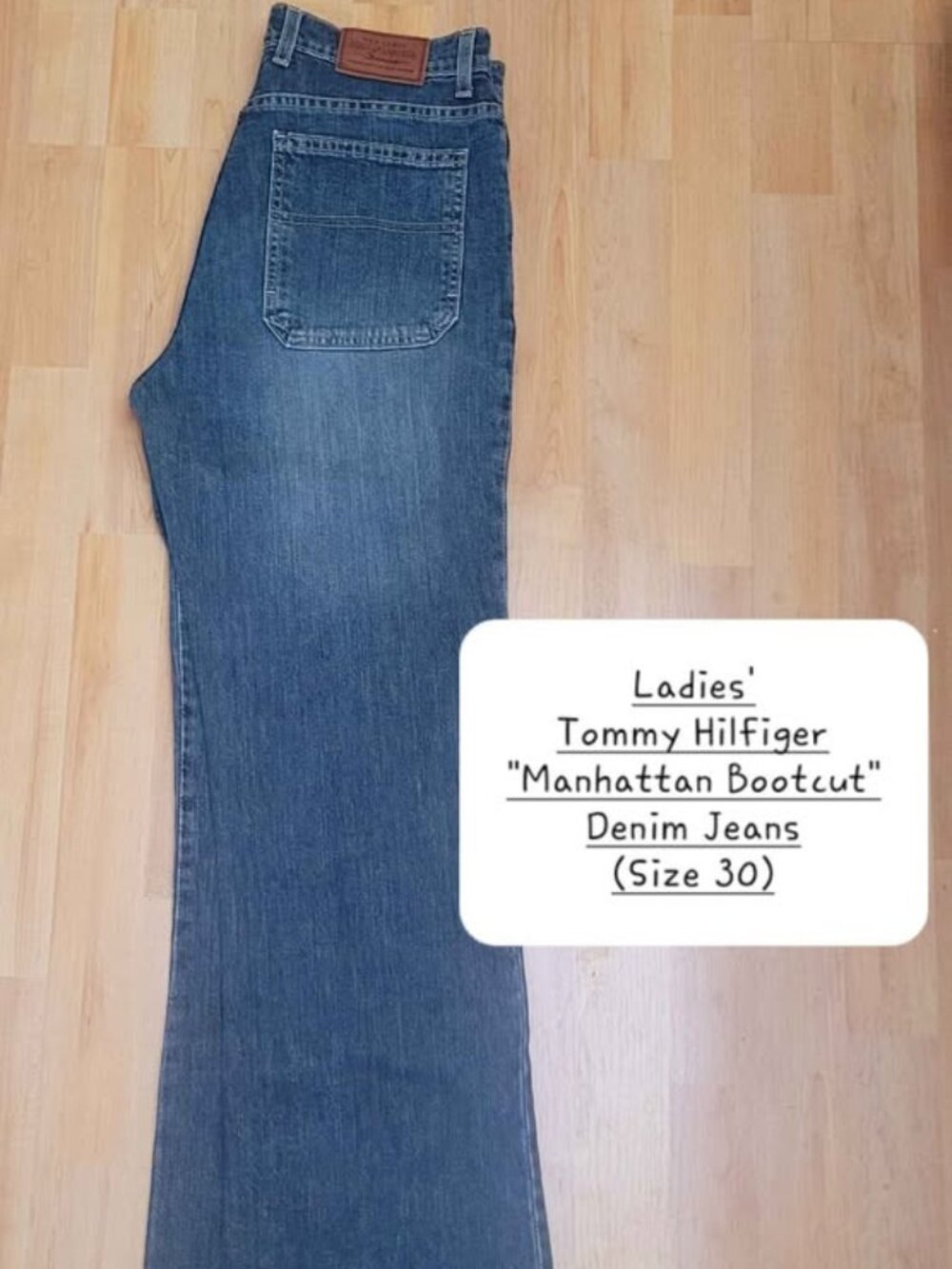 Ladies' Tommy Hilfiger "Manhattan Bootcut" Denim Jeans (Size 30)
